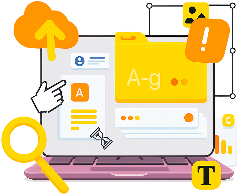 Book cover: Illustration of a user interface with a dashboard layout, including sidebar navigation, content cards, floating modals, and highlighted buttons in purple.